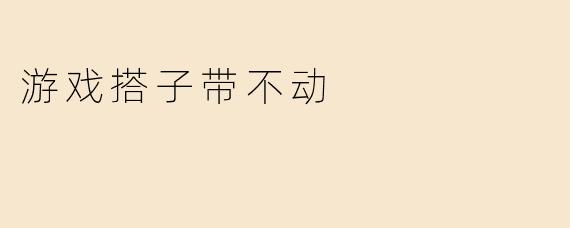 游戏搭子带不动