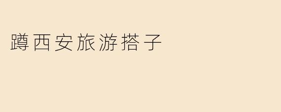 蹲西安旅游搭子