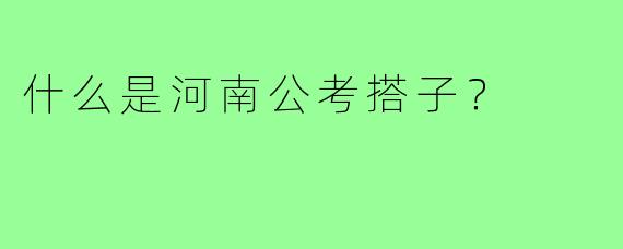 什么是河南公考搭子？  