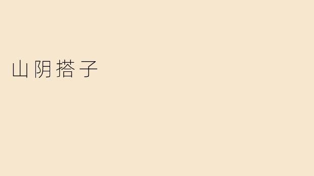 山阴搭子