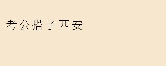 考公搭子西安