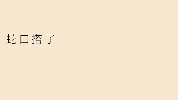 蛇口搭子