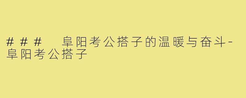 ### 阜阳考公搭子的温暖与奋斗-阜阳考公搭子