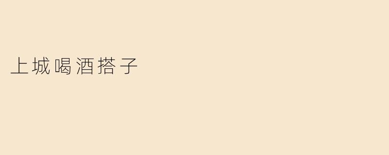 上城喝酒搭子