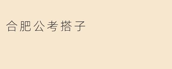 合肥公考搭子