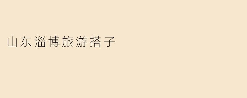 山东淄博旅游搭子