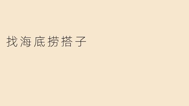 找海底捞搭子