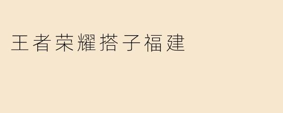 王者荣耀搭子福建