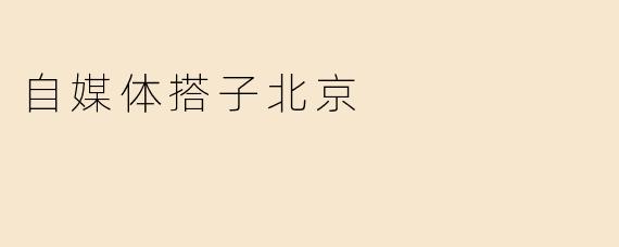 自媒体搭子北京