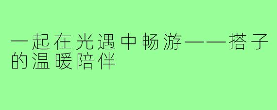 一起在光遇中畅游——搭子的温暖陪伴