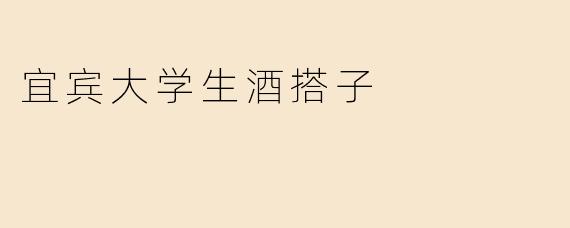 宜宾大学生酒搭子