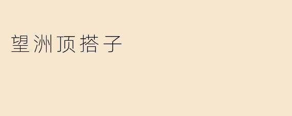 望洲顶搭子