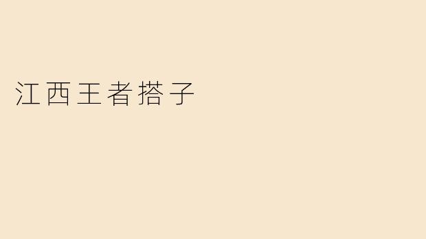 江西王者搭子