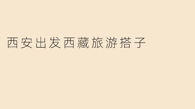 西安出发西藏旅游搭子