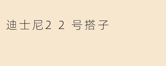 迪士尼22号搭子