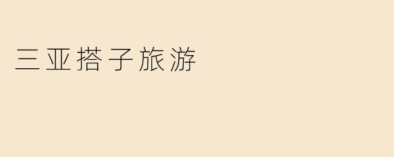 三亚搭子旅游