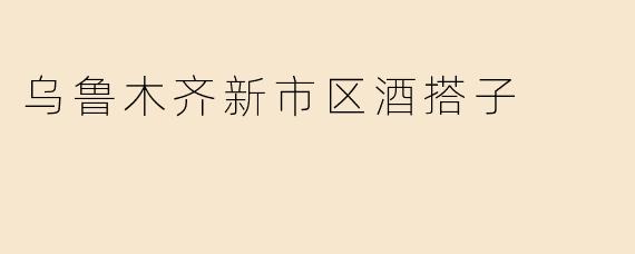 乌鲁木齐新市区酒搭子