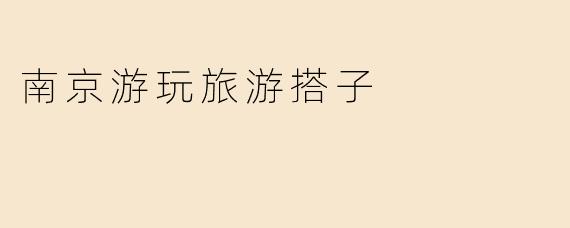南京游玩旅游搭子