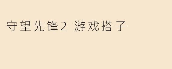 守望先锋2游戏搭子