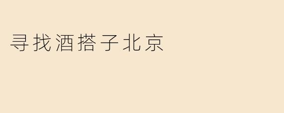 寻找酒搭子北京