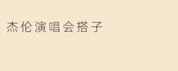 杰伦演唱会搭子