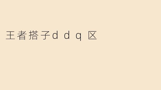 王者搭子ddq区