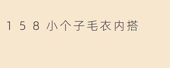 158小个子毛衣内搭