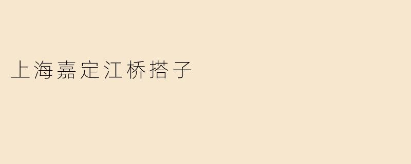### 上海嘉定江桥搭子：传承与创新的美食文化