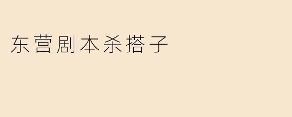 东营剧本杀搭子