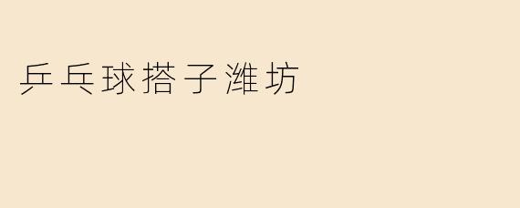 乒乓球搭子潍坊