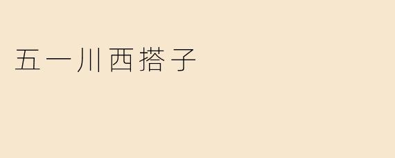 五一川西搭子