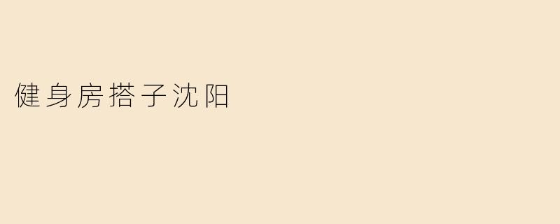 健身房搭子沈阳