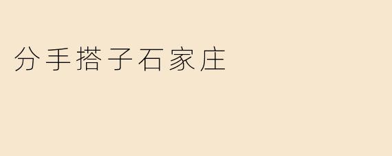 分手搭子石家庄