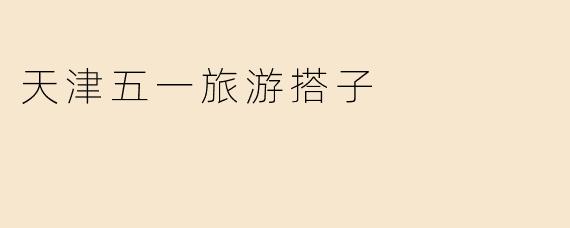天津五一旅游搭子