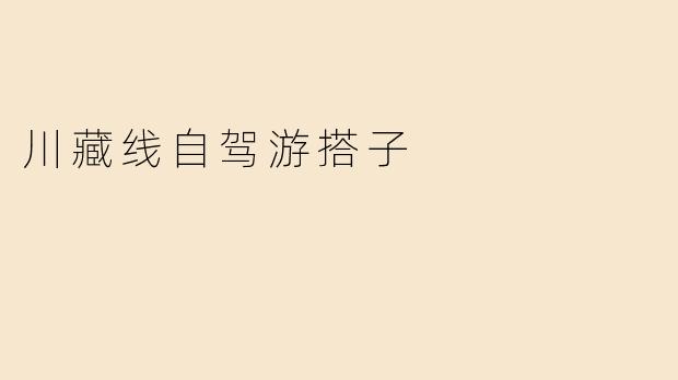 川藏线自驾游搭子