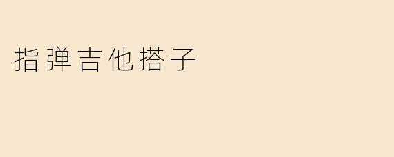 指弹吉他搭子
