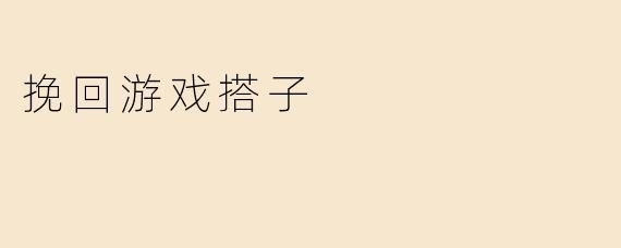 挽回游戏搭子