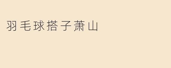 ### 羽毛球搭子萧山：挥洒汗水，收获友谊