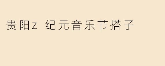 ### 贵阳Z纪元音乐节：青春的碰撞与梦想的交汇