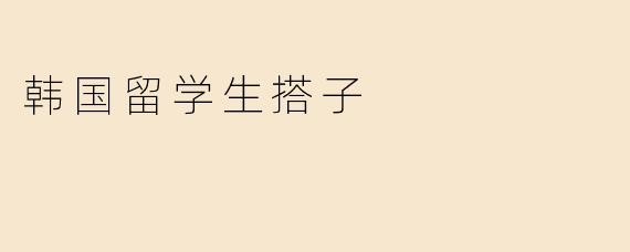 韩国留学生搭子