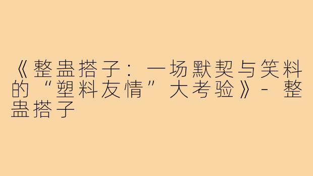 《整蛊搭子：一场默契与笑料的“塑料友情”大考验》-整蛊搭子