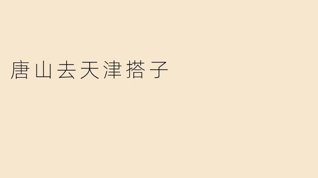 唐山去天津搭子