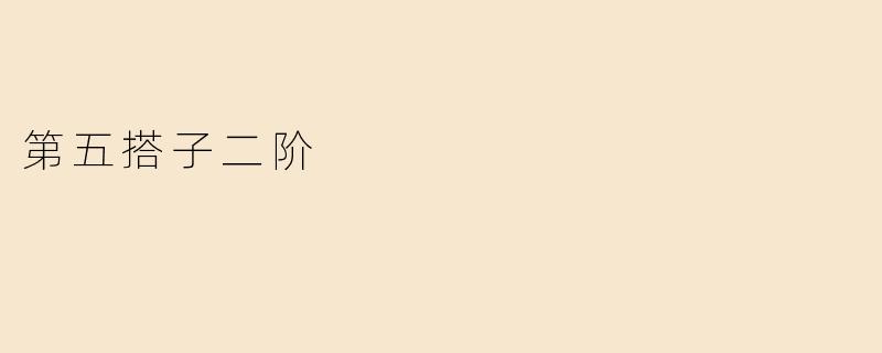 第五搭子二阶