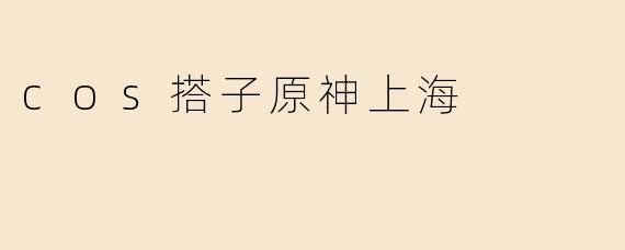 cos搭子原神上海
