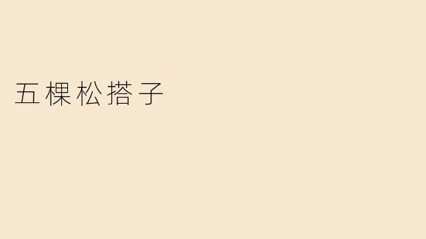 五棵松搭子