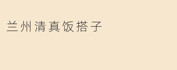 兰州清真饭搭子