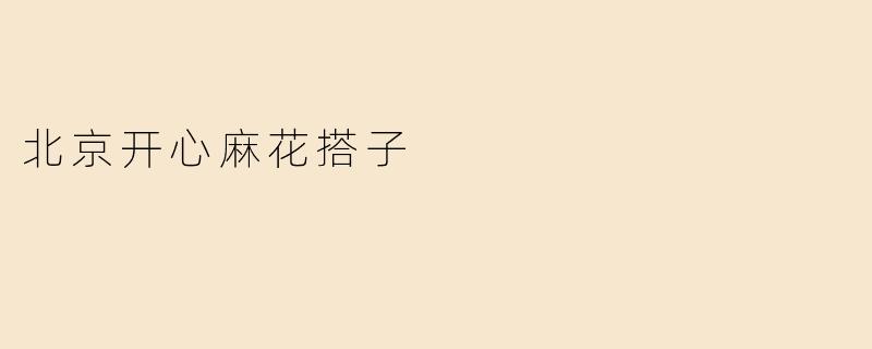 北京开心麻花搭子