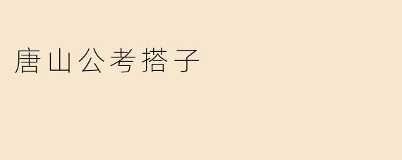 唐山公考搭子