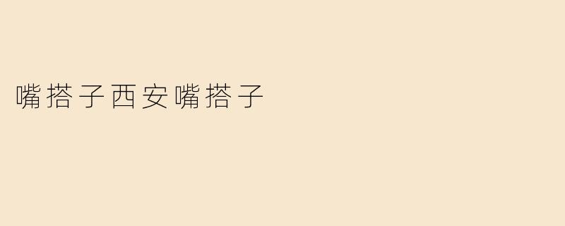 嘴搭子西安嘴搭子
