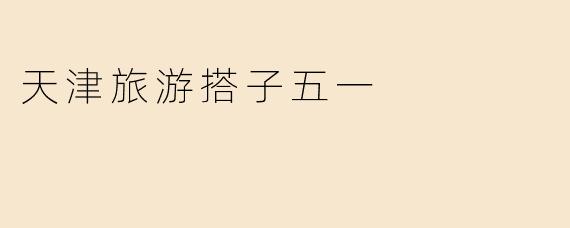 五一去天津旅游，有哪些适合结伴同行的推荐玩法？